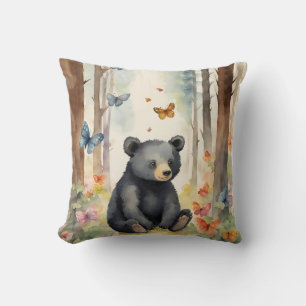 Baby Black Bear Gender Neutral Kudde