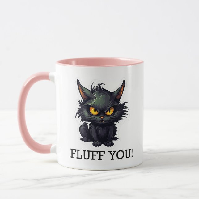Baby Black Cat Design - Combo Mugg (Vänster)