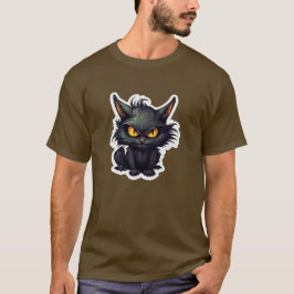 Baby Black Cat Design - grundläggande Mörk T-Shirt