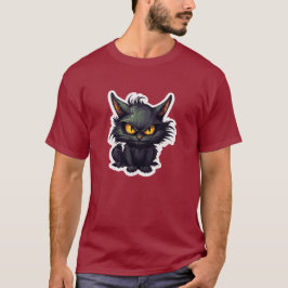 Baby Black Cat Design - grundläggande Mörk T-Shirt