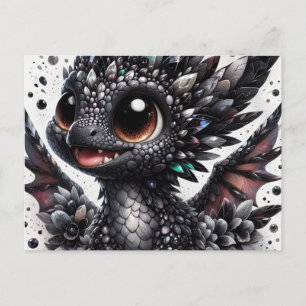 Baby Black Dragon Vykort