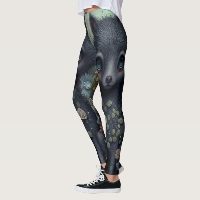 Baby Black Varg Leggings - Cute (Vänster)