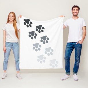 Baby Blanket - Foot print Fleecefilt