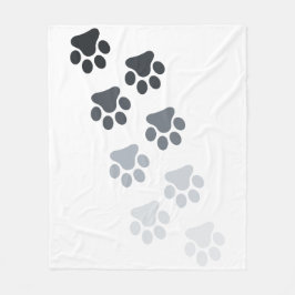 Baby Blanket - Foot print Fleecefilt
