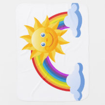 Baby Blanket - motivet lycklig sol