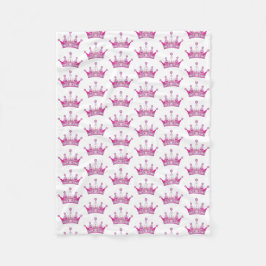 Baby Blanket - Rosa Krona Fleecefilt