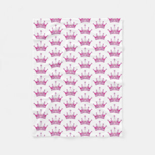 Baby Blanket - Rosa Krona Fleecefilt