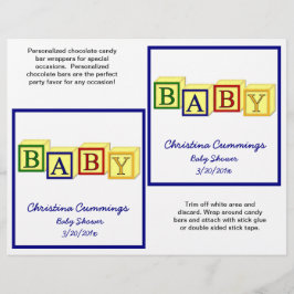 Baby blockerar radbrytare för streck (primär) reklamblad