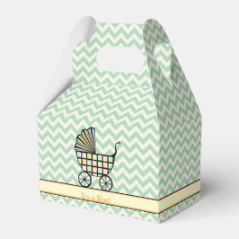 Baby Blocks Barnvagn Baby Shower Favor Box Presentaskar