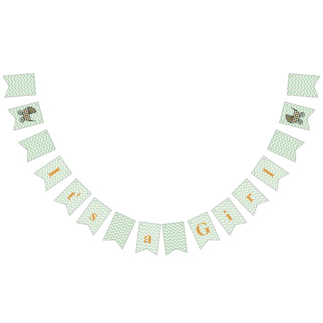 Baby Blocks Barnvagn Bunting Banner Vimplar (Alla)