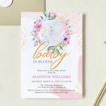 Baby Bloom Elephant Elegant Flickbarndusch