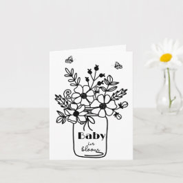 BABY BLOOM SVART & VIT DIGITAL NERLADDNING INBJUDA KORT