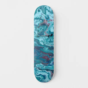 Baby blue 1 Coola Skateboard dek av akryl Abstrakt
