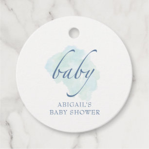 Baby Blue, Baby Shower Gåvor Etiketter