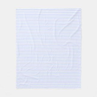 Baby blue Bleken Himlar Blue och White Rand Fleecefilt