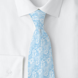 Baby Blue Blommig Slips