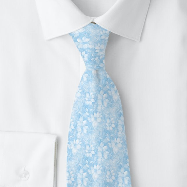 Baby Blue Blommig Slips (Skapare uppladdad)