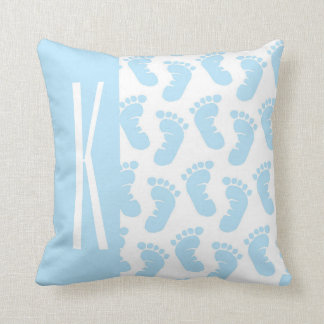 Baby blue, Boy Baby Feet Kudde