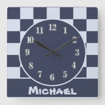 Baby blue Boy Geometric Square Mönster Quilt Baby