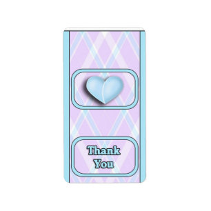 Baby blue Boy Hersheys Miniature Candy pub-radbyte Adressetikett