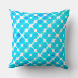 Baby blue bubblor kudde