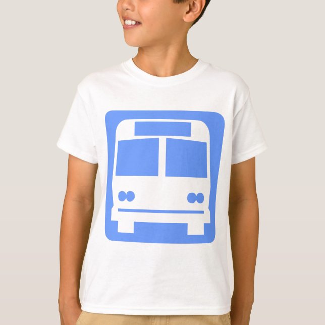 Baby blue busssymbol - tee (Framsida)