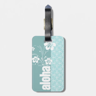 Baby blue cirklar; Aloha Bagagebricka