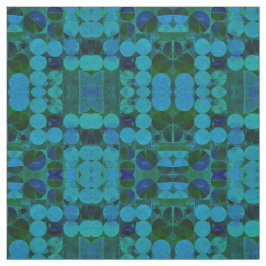 Baby blue cirkulär 369 Abstrakt Fabric Tyg