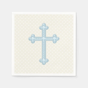 Baby Blue Cross Dopning Pappersservett