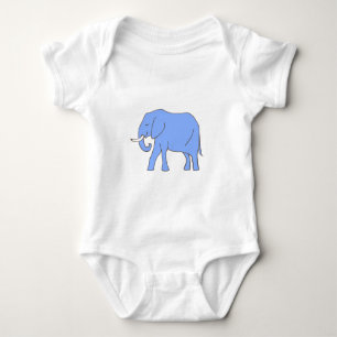 Baby Blue Elefant Går Tröja
