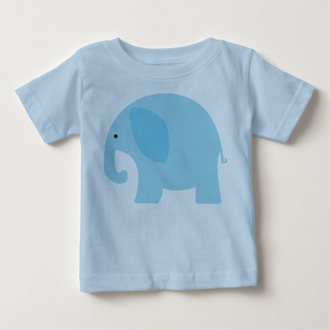 Baby blue elefant tee shirt (Framsida)