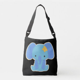 Baby blue Elephant Boy Axelväska