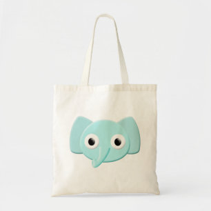 Baby blue Elephant Teckning Tygkasse