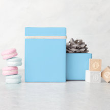 Baby Blue Enfärgad Presentpapper Rulle