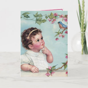 Baby blue fåglar kort