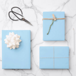 Baby blue färg Pastellförpackning papper