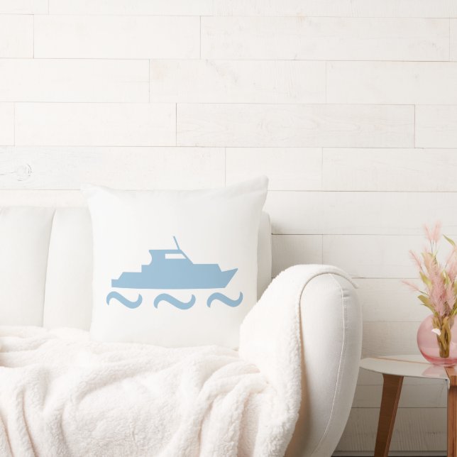 Baby blue fartyg kudde (Soffa)