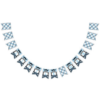 Baby blue flottans barnsköljning vimplar