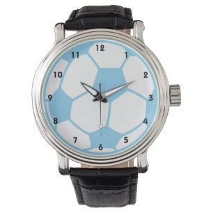 Baby blue fotbollsbuss armbandsur
