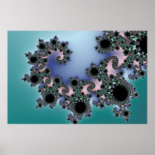 Baby blue - Fractalaffisch Poster