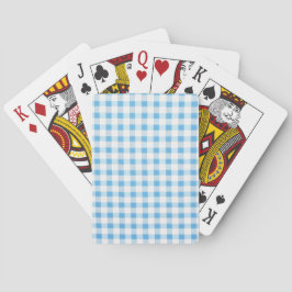 Baby Blue Gingham Casinokort