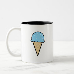 Baby blue glasskotte Två-Tonad mugg