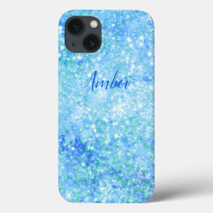 Baby Blue Glitter Elegant