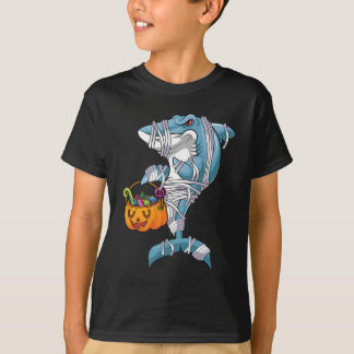 Baby blue Halloween Shark Boo Boo Boo Funny Family T Shirt