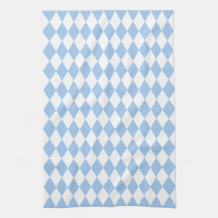 Baby blue Harlequin Kökshandduk
