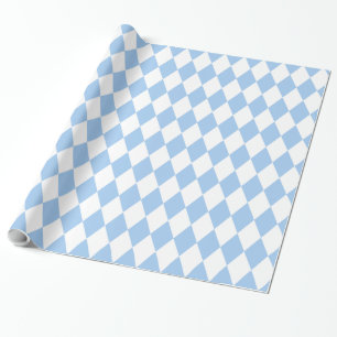 Baby blue Harlequin Presentpapper