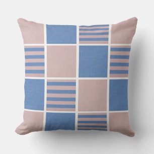 Baby blue högkvarter i ro Rosa och serenitet Kudde