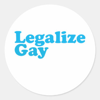 baby blue homosexuella runt klistermärke