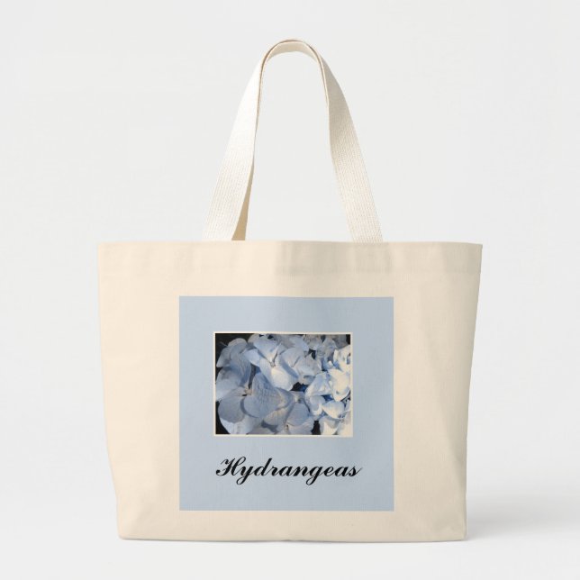 Baby Blue Hydrangeor Jumbo Tygkasse (Framsidan)