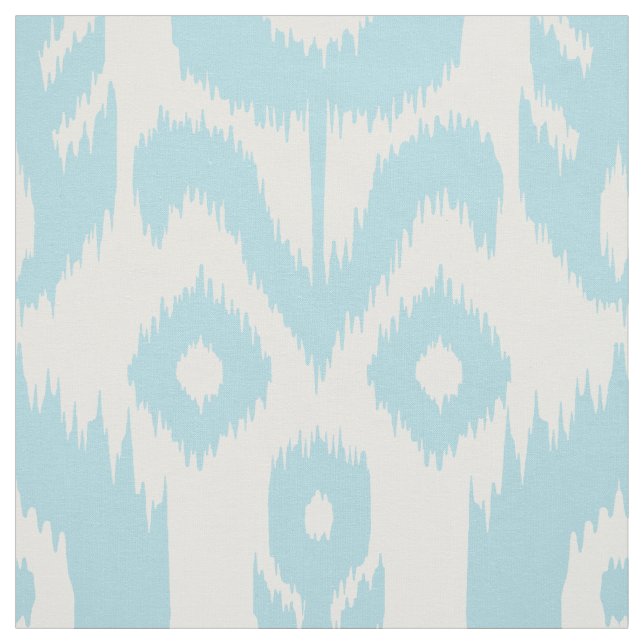 Baby blue Ikat mönster Tyg (Provkarta)
